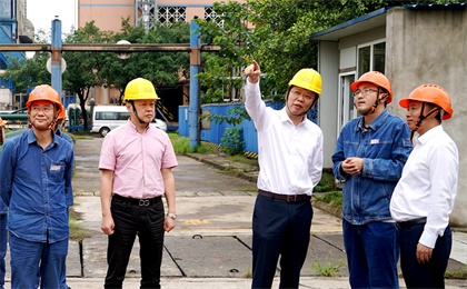瀘州市委常委副市長劉春率隊來我公司進行節(jié)前綜合大檢查
