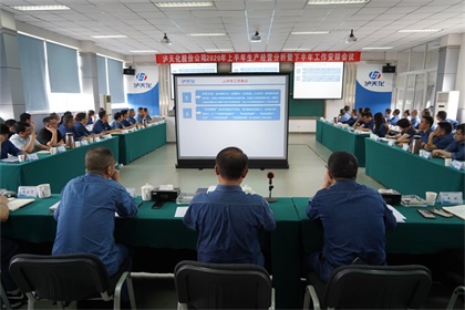 瀘天化股份公司召開2020年上半年生產(chǎn)經(jīng)營(yíng)分析會(huì)