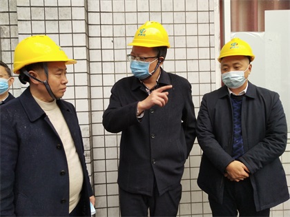 瀘州市政府黨組成員、副市長(zhǎng)葛洪亮一行蒞臨公司督導(dǎo)大氣污染防治工作