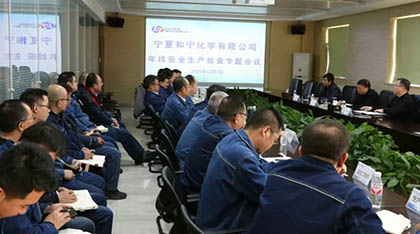 瀘天化股份公司總經理傅利才一行赴寧夏和寧公司調研指導工作