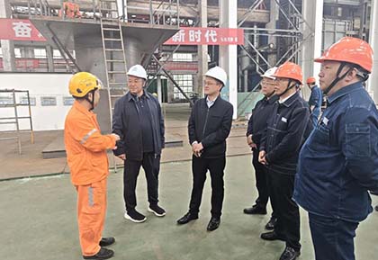 瀘天化集團(tuán)黨委書記、董事長羅火明率隊(duì)到公司調(diào)研指導(dǎo)